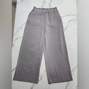 Hilary Radley Gray Wide-Leg Pants M